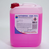 ЧЕРВЕН АНТИФРИЗ - G12R -72°C - туба 5 литра, концентрат