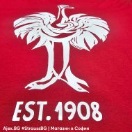 Памучна работна тениска Engelbert-Strauss e.s. 1908 – Червена | #21040